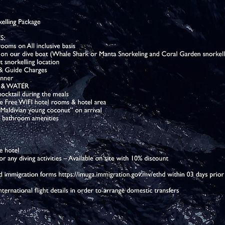 Boutique Beach All Inclusive Diving Hotel Dhigurah  Exterior foto